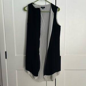 Rag & Bone button down shirt dress with white lining. Silk. Like new.